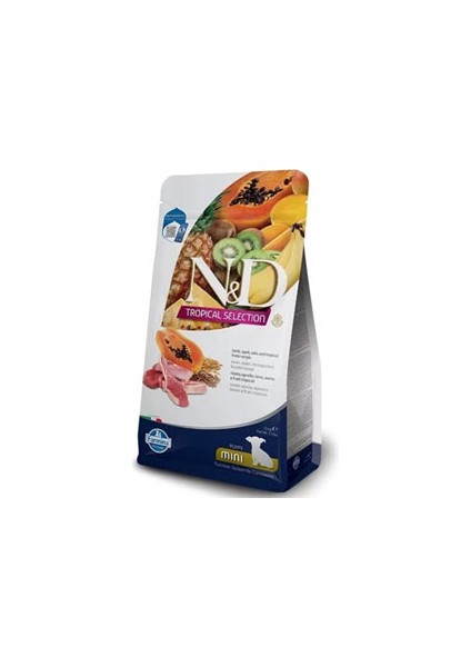 Nd Tropical Selection Kuzu Etli ve Tropikal Meyveli Mini Irk Yavru Köpek Maması 1,5kg