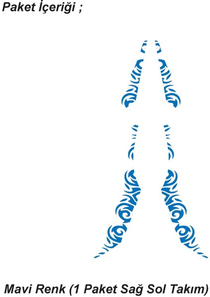 Cfmoto 250NK2023 - 2025 Orta Motif (Desenli) Sticker Set Sağ ve Sol (Yeni Kasa Uyumlu ) fiyatları