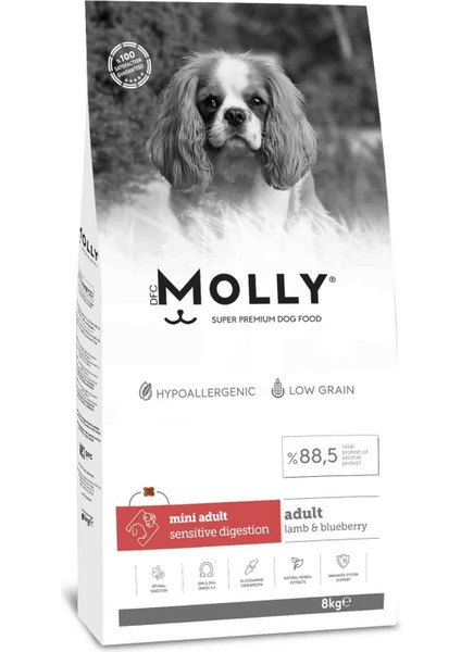 Kuzulu ve Yabanmersinli Mini Irk Yetişkin Köpek Maması 8kg