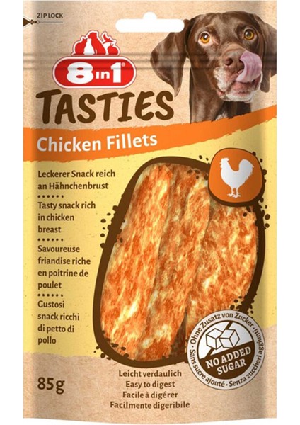 Tasties Chicken Fillets Tavuk Fileto Köpek Ödülü 85GR
