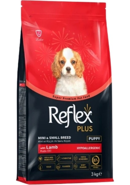 Plus Kuzu Etli Mini ve Küçük Irk Yavru Köpek Maması 3kg