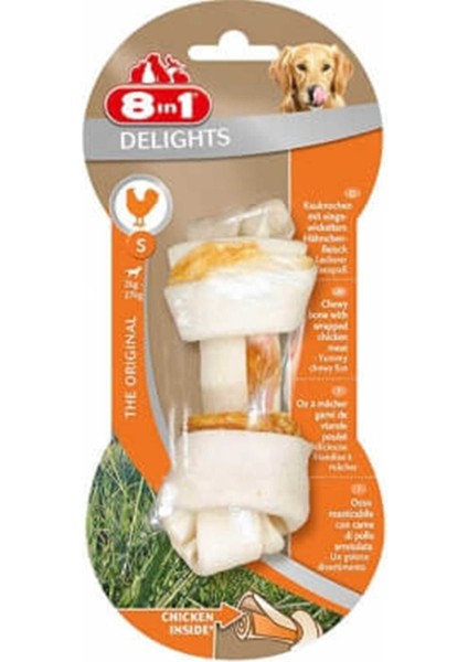 Delights Köpekler Için Tavuklu Ödül Kemiği (S) 35GR