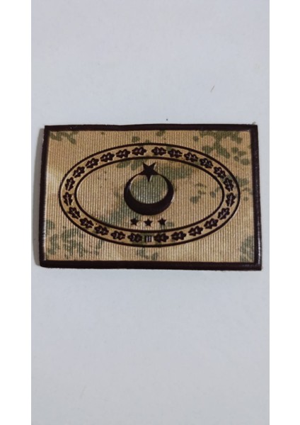 Uzman Çavuş Kamuflaj Kıta Hizmet Eğitim Bröve 10-15 Yıl, Üç Yıldız, 3D Plastiktpu, Yeni Tip, Cırtlı,