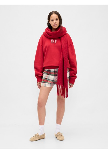 Erkek Kırmızı Vintagesoft Nap Logo Sweatshirt indirimleri