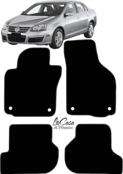 Vw Jetta (2005-2010)UYUMLU Lacasa Automotive Velur Halı Paspas