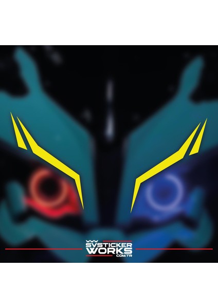 Bajaj RS200 Ön Kafa Şerit Sticker Desen Dekor Sticker Çizgi Model fiyatları