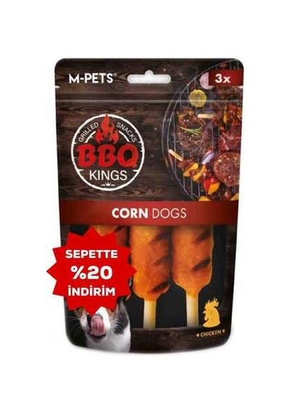 Bbq Kings Corn Tavuklu Köpek Ödül Maması 90GR