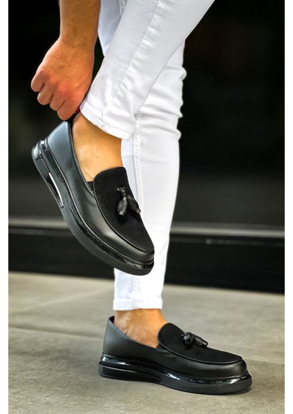 ZRC2502 Erkek Loafer Klasik Ayakkabı Siyah