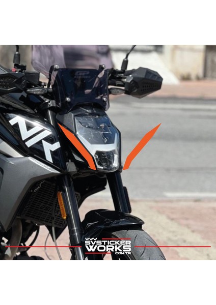 Cfmoto NK250 Ön Kafa Yan Sticker Dekor Şekil Model Sticker fiyatları