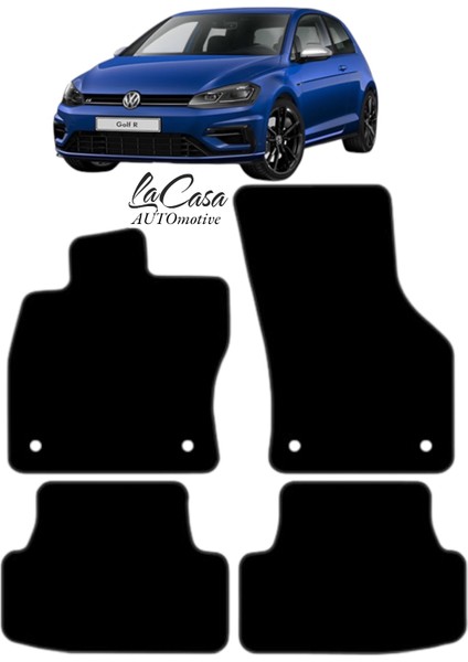 Vw Golf 7 Coupe (2013 Sonrası)Uyumlu Lacasa Automotive Halı Paspas