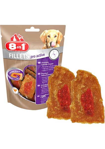 Fillets Pro Active Eklem Sağlığı Için Köpek Ödülü Small 80GR