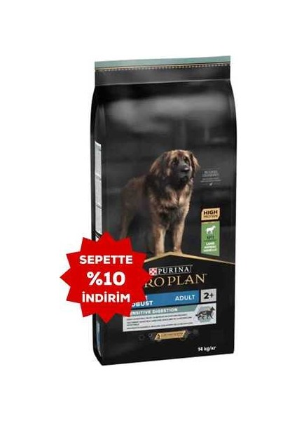 Kuzu Eti ve Pirinçli Büyük Irk Yetişkin Köpek Maması 14KG