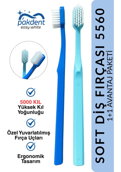 Diş Fırçası Soft 5560 | Yoğun Fırça Kılı | 5500 Fırça Kılı
