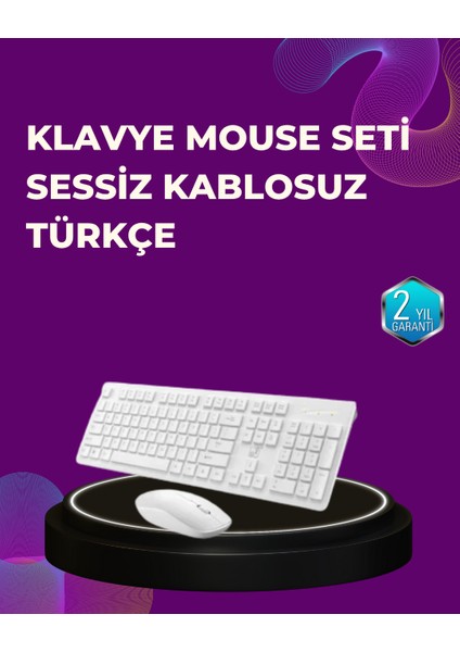 Resveq Ofis ve Ev Kullanımı Için Kablosuz Klavye Fare Seti - Ergonomik ve Pratik