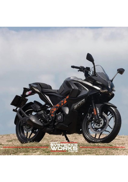 Motosiklet Orta Şase Haha Sticker Deseni Dekor Sticker