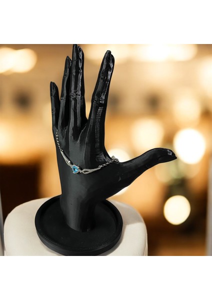 925 Ayar Gümüş Turkuaz Kalp Taşlı Zirkon Taşlarla Çevrili Bileklik fiyatları