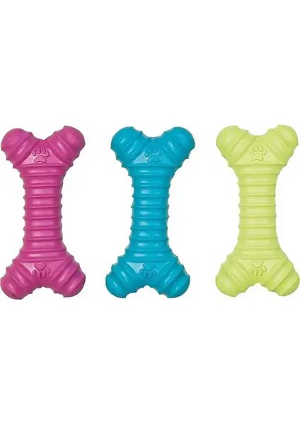 Flamingo Sesli Kauçuk Kemik Köpek Oyuncağı 15 cm 1 Adet