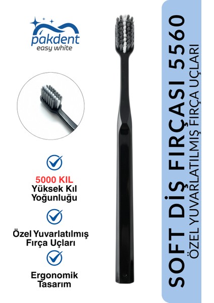 Diş Fırçası Soft 5560 | Yoğun Fırça Kılı | 5500 Fırça Kılı