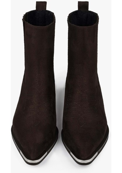 Kadın Stormi Kahve Süet Kovboy Bot fırsatları