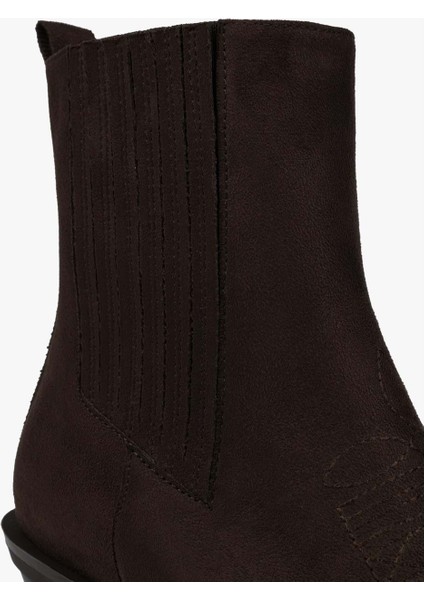 Kadın Stormi Kahve Süet Kovboy Bot indirimleri