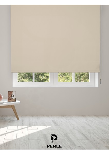 Home Ekru Rengi Düz Mekanize Stor Perde Yüksek Kalite Metropol Serisi fiyatları