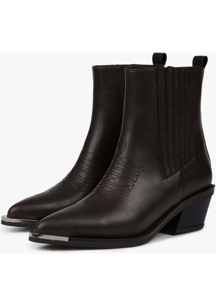 Kadın Stormi Kahve Cilt Kovboy Bot