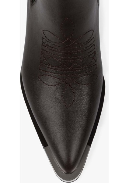 Kadın Stormi Kahve Cilt Kovboy Bot modelleri