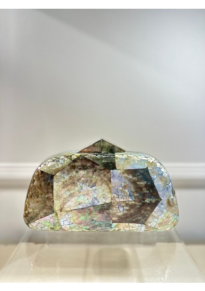 Coralıne LY0145B Sedef El Yapımı Siyah Çanta