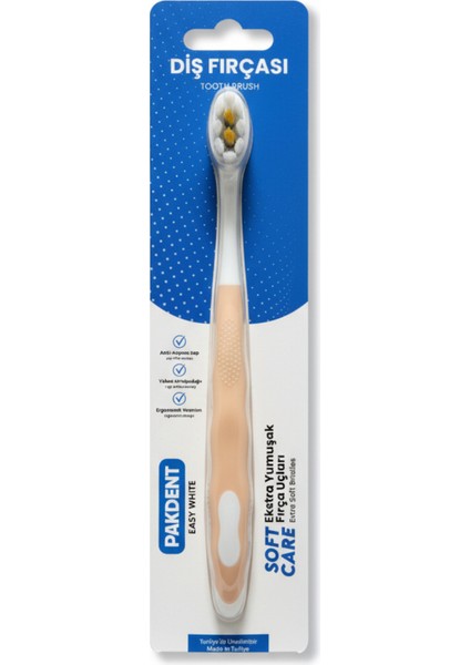 Soft Care Extra Yumuşak Diş Fırçası | Yüksek Kıl Yoğunluğu ( 12000 Kıl ) | Anti-Kayma Sap fiyatları