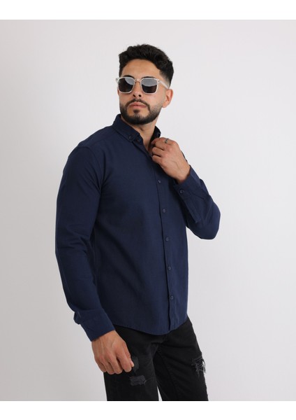 Flam Keten Slim Fit Spor ve Şık Erkek Gömlek fırsatları