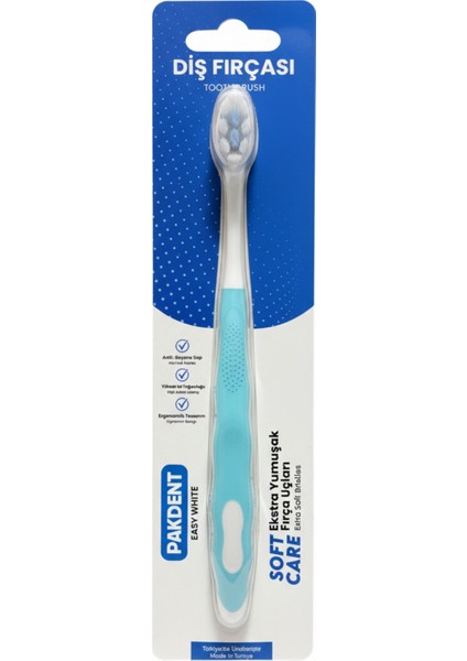 Soft Care Extra Yumuşak Diş Fırçası | Yüksek Kıl Yoğunluğu ( 12000 Kıl ) | Anti-Kayma Sap fiyatları