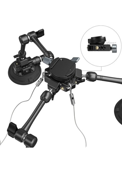 SC-15K 3565B 4 Kollu Vantuz Araç Çekimi Için Kamera Montaj Kiti modelleri