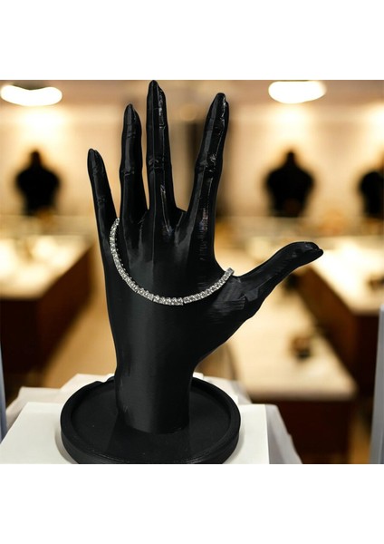 925 Ayar Gümüş Zirkon Taşlı Su Yolu Bileklik