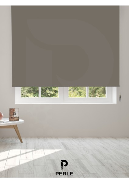 Home Koyu Gri Rengi Düz Mekanize Stor Perde Yüksek Kalite Metropol Serisi fiyatları