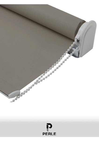 Home Koyu Gri Rengi Düz Mekanize Stor Perde Yüksek Kalite Metropol Serisi fırsatları