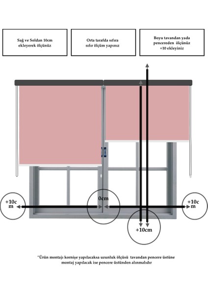 Home Soft Pembe Rengi Düz Mekanize Stor Perde Yüksek Kalite Metropol Serisi indirimleri