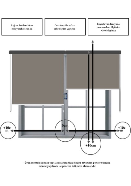 Home Koyu Gri Rengi Düz Mekanize Stor Perde Yüksek Kalite Metropol Serisi indirimleri