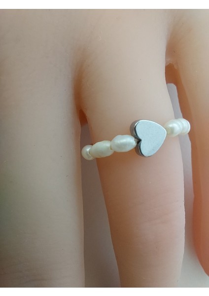 Doğal Inci Yüzük (Hematit Kalp) fiyatları