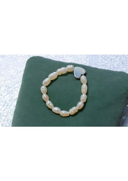 Doğal Inci Yüzük (Hematit Kalp) modelleri