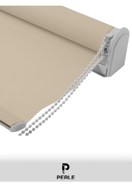 Home Ekru Rengi Düz Mekanize Stor Perde Yüksek Kalite Metropol Serisi fırsatları