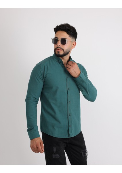 Flam Keten Slim Fit Spor ve Şık Erkek Gömlek fiyatları