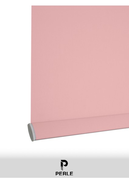 Home Soft Pembe Rengi Düz Mekanize Stor Perde Yüksek Kalite Metropol Serisi modelleri