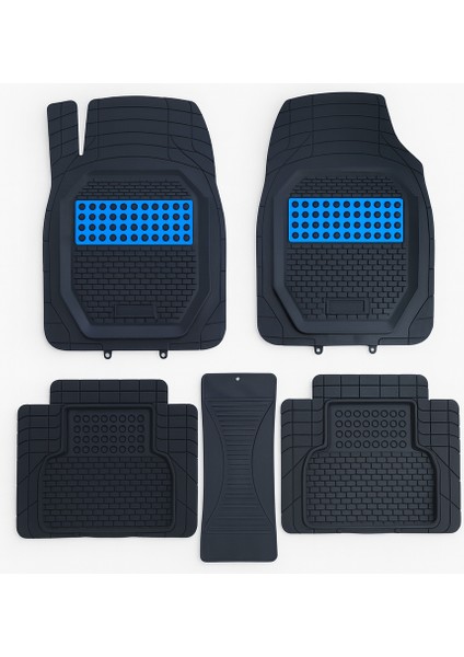 Nissan Note 2014 Uyumlu Havuzlu Ünıversal Pro Actıve Oto Paspas Siyah - Mavi fiyatları