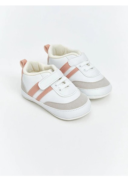 Bağcık ve Cırt Cırtlı Kız Bebek Spor Ayakkabı (W5)