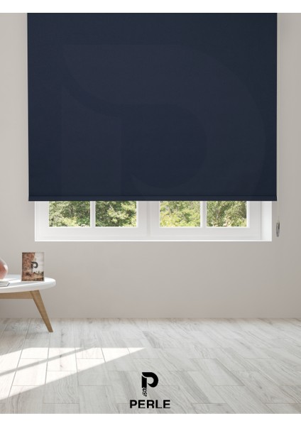 Home Lacivert Rengi Düz Mekanize Stor Perde Yüksek Kalite Metropol Serisi fiyatları