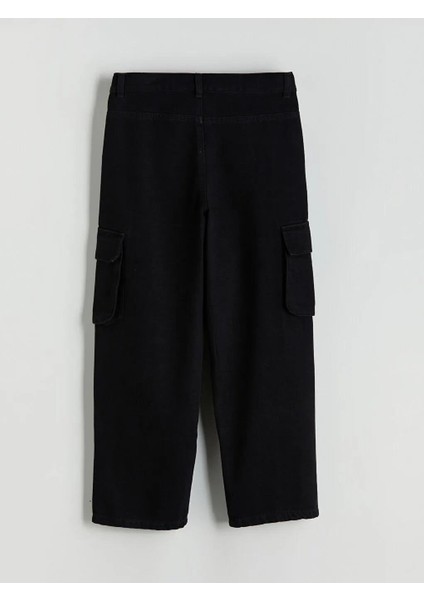 Loose Fit Erkek Çocuk Kargo Jean Pantolon (W5) modelleri