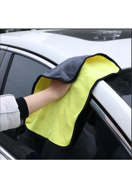 Yünlü Mikrofiber Araba Temizlik Bezi 50X70 cm