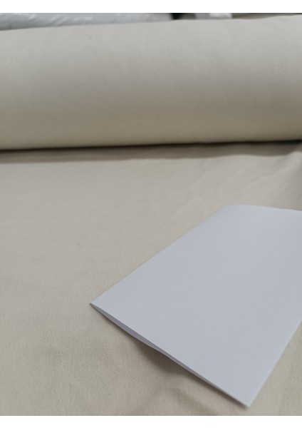 Düz Fon Perde - Koyu Krem - Pilesiz Düz Dikim - KRM54
