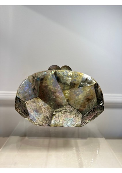 Oyster LY0141E Sedef El Yapımı Siyah Çanta