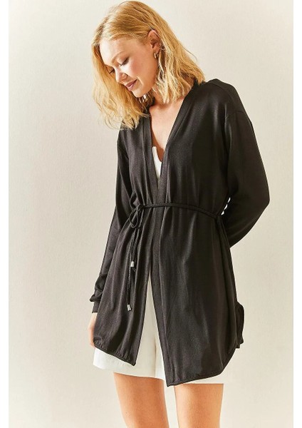 Kadın Uzun Kollu Bağcık Detay Hırka fiyatları